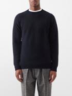 Sunspel - Raglan-sleeve Lambswool Sweater - Mens - Navy