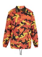 Matchesfashion.com Valentino - Camouflage Print Windbreaker Jacket - Mens - Orange
