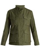 Vince High-neck Cotton-gabardine Jacket