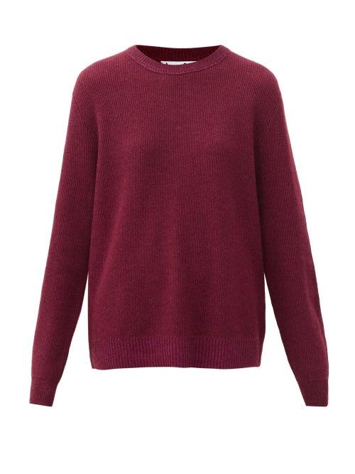 Matchesfashion.com Acne Studios - Kassia Crew-neck Cashmere Sweater - Womens - Burgundy