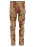 Matchesfashion.com Amiri - Camouflage Cotton Blend Cargo Trousers - Mens - Camouflage