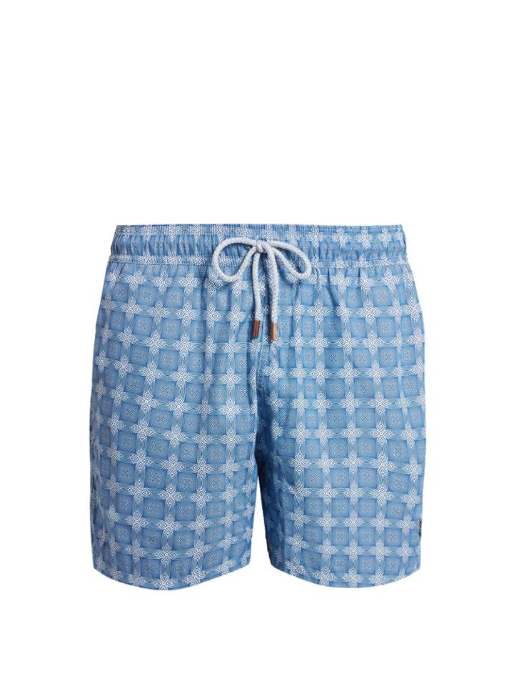 Retromarine Scallops-print Swim Shorts