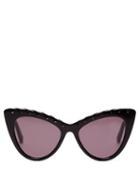 Matchesfashion.com Stella Mccartney - Falabella Chain Cat Eye Acetate Sunglasses - Womens - Black