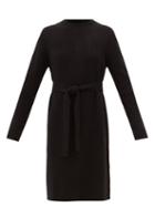 Raey - Recycled Cashmere-blend Ribbed Knee-length Dress - Womens - Black