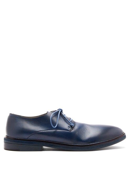 Matchesfashion.com Marsll - Leather Derby Shoes - Mens - Denim