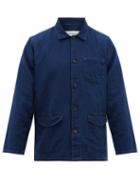 Matchesfashion.com Oliver Spencer - Kildale Patch-pocket Garment-dyed Cotton Jacket - Mens - Indigo