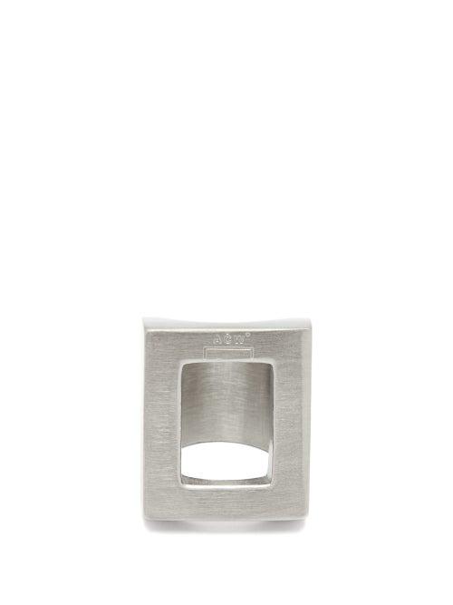 Matchesfashion.com A-cold-wall* - Open Rectangular Ring - Mens - Silver