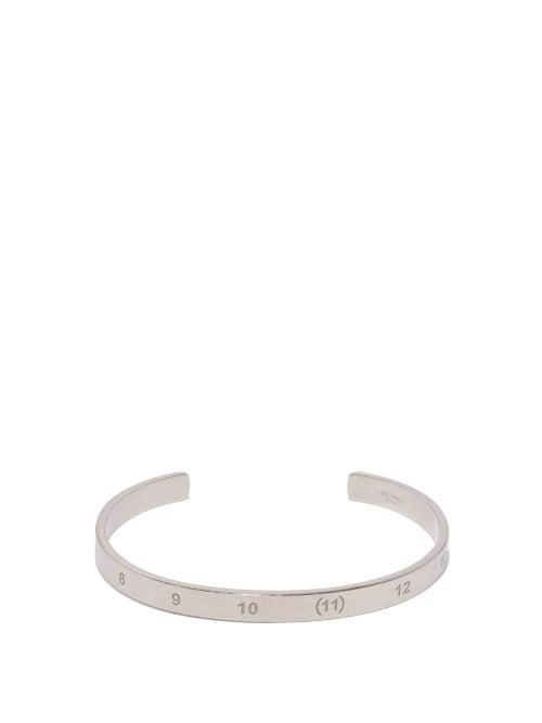 Maison Margiela - Number-engraved Sterling-silver Bracelet - Mens - Silver