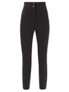 Matchesfashion.com Dolce & Gabbana - High-rise Wool-blend Slim-leg Trousers - Womens - Black