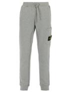 Matchesfashion.com Stone Island - Logo Patch Cotton Track Pants - Mens - Grey
