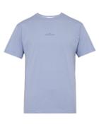 Matchesfashion.com Stone Island - Logo Print Cotton T Shirt - Mens - Light Purple
