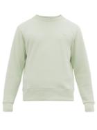 Matchesfashion.com Acne Studios - Logo Appliqu Cotton Jersey Sweatshirt - Mens - Light Green
