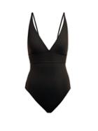 Matchesfashion.com Eres - Duni Larcin V Neck Swimsuit - Womens - Black