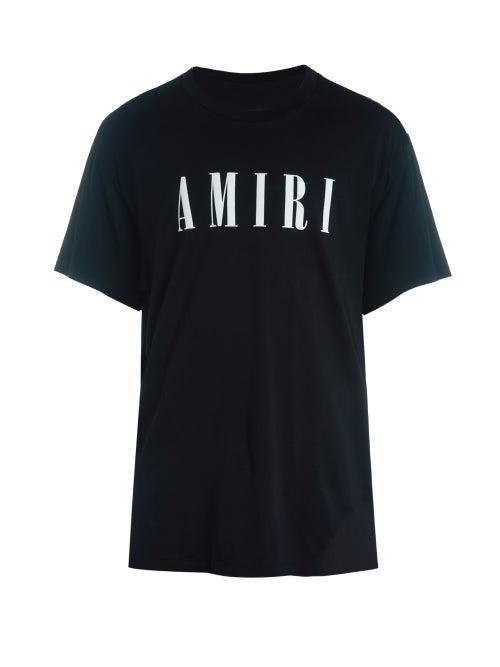 Amiri - Logo-print Jersey T-shirt - Mens - Black
