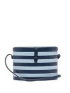 Matchesfashion.com Hunting Season - Trunk Striped Leather Shoulder Bag - Womens - Blue Multi