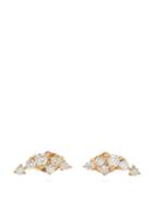 Matchesfashion.com Mizuki - Diamond & 14kt Gold Cluster Stud Earrings - Womens - Gold