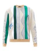 Matchesfashion.com Ahluwalia - Patchwork Recycled-cotton Jersey Sweatshirt - Mens - Grey Multi