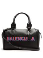 Matchesfashion.com Balenciaga - Monday Logo Print Leather Holdall - Mens - Black