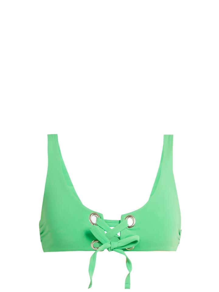Mara Hoffman Lace-up Bikini Top