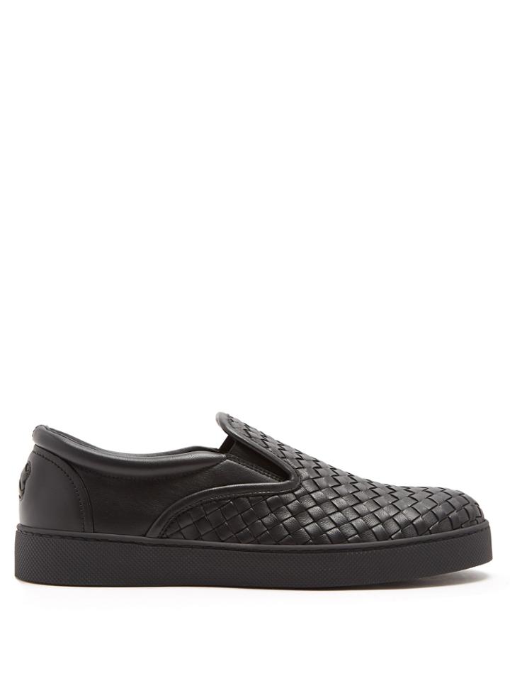 Bottega Veneta Dodger Slip-on Intrecciato Leather Trainers