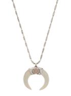 Matchesfashion.com Isabel Marant - Curved Horn Pendant Necklace - Womens - Silver