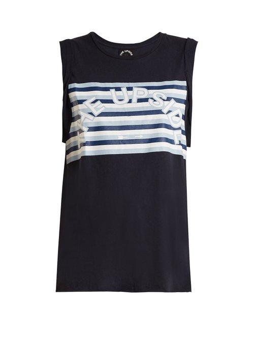 Matchesfashion.com The Upside - Rainbow Print Performance Tank Top - Womens - Blue Multi