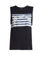 Matchesfashion.com The Upside - Rainbow Print Performance Tank Top - Womens - Blue Multi