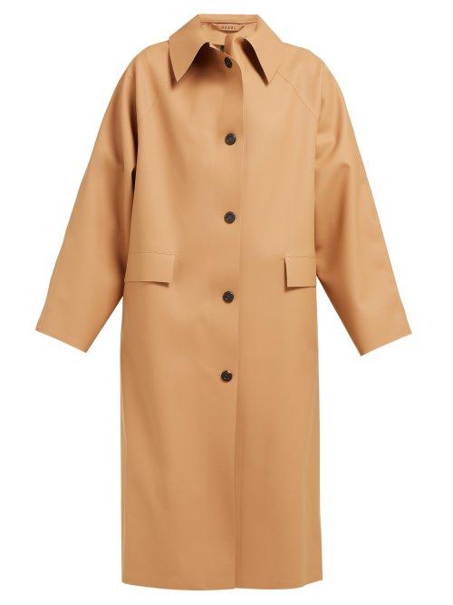 Matchesfashion.com Kassl Editions - Single Breasted Rubber Trench Coat - Womens - Brown