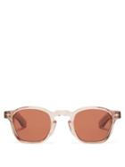 Mens Eyewear Jacques Marie Mage - Zephirin Square Acetate Sunglasses - Mens - Pink