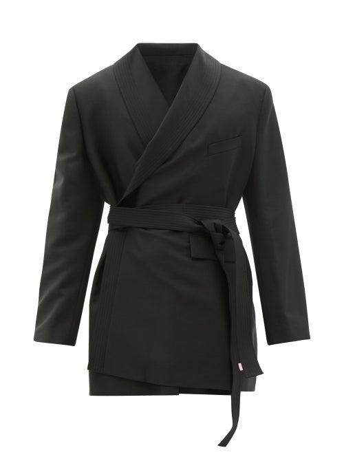 Mens Rtw Martine Rose - Darrell Oversized Mohair-blend Blazer - Mens - Black