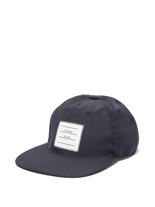 Matchesfashion.com Thom Browne - Logo Patch Ripstop Cap - Mens - Navy