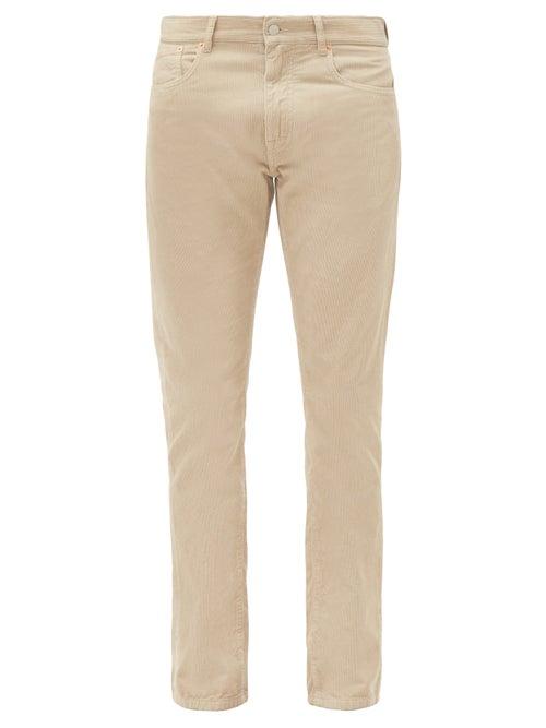 Matchesfashion.com Belstaff - Longton Cotton-corduroy Slim-leg Trousers - Mens - Beige