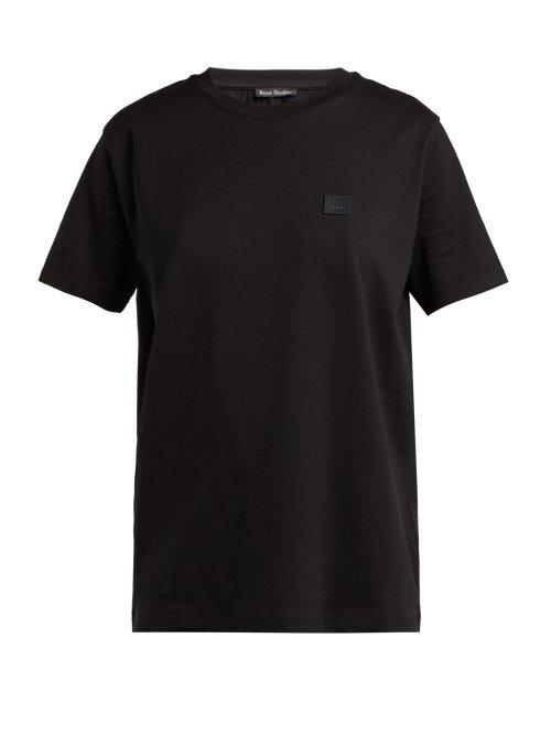Matchesfashion.com Acne Studios - Nash Face Cotton Jersey T Shirt - Womens - Black