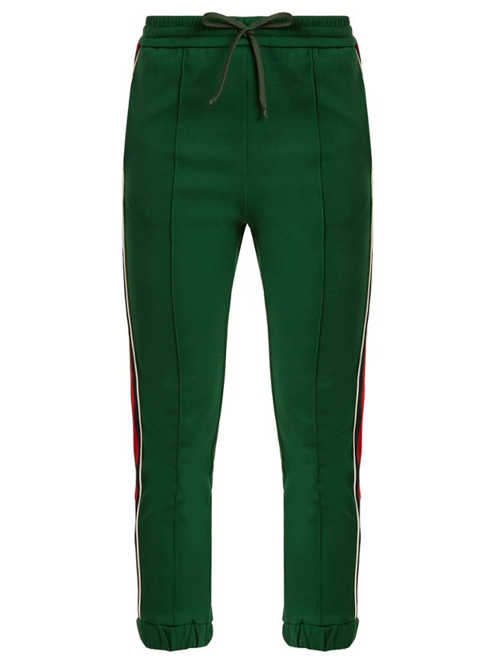 Gucci Contrast-stripe Cropped Track Pants