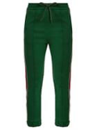 Gucci Contrast-stripe Cropped Track Pants
