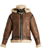 Chloé Shearling And Leather Aviator Jacket