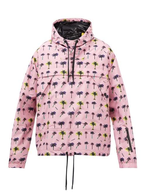 Moncler Grenoble - Vallonet Palm-print Shell Jacket - Mens - Pink