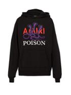 Matchesfashion.com Amiri - Poison Snake Cotton Hooded Sweatshirt - Mens - Black
