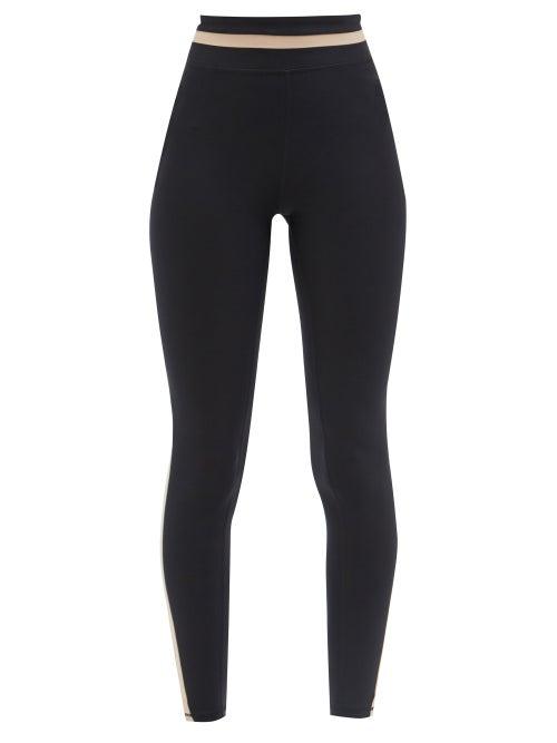 The Upside - Play Side-stripe Yoga Leggings - Womens - Black