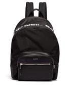 Matchesfashion.com Neil Barrett - Classic Logo Print Nylon Backpack - Mens - Black