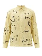 Matchesfashion.com Jacquemus - Henri Abstract-print Shirt - Mens - Yellow