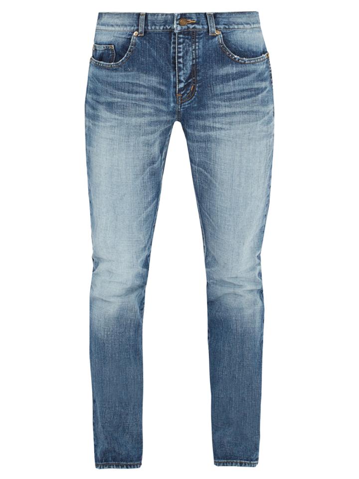 Saint Laurent Star-stud Distressed Skinny Jeans