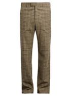Gucci Checked Straight-leg Wool Trousers