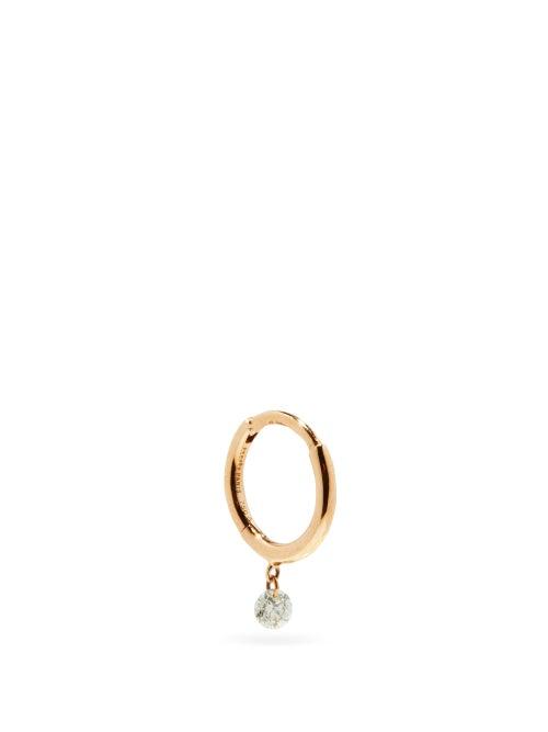Matchesfashion.com Persee - Diamond & 18kt Rose-gold Single Earring - Womens - Rose Gold