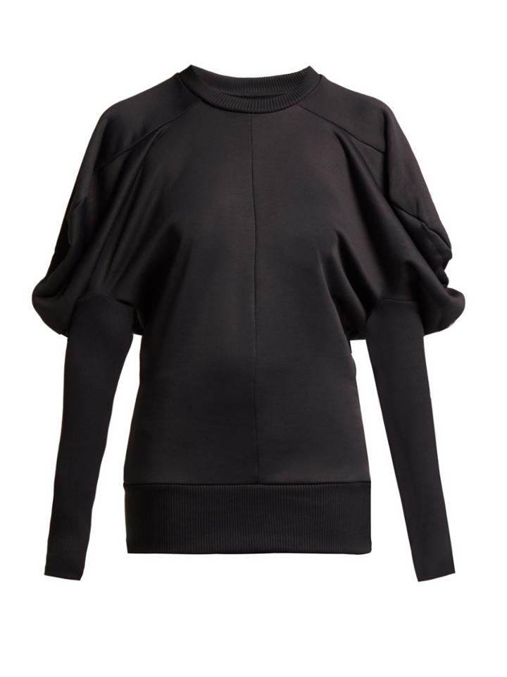 Marques'almeida Puff-shoulder Cotton-blend Jersey Top