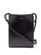 Matchesfashion.com Jil Sander - Tangle Small Gold-logo Leather Shoulder Bag - Womens - Black