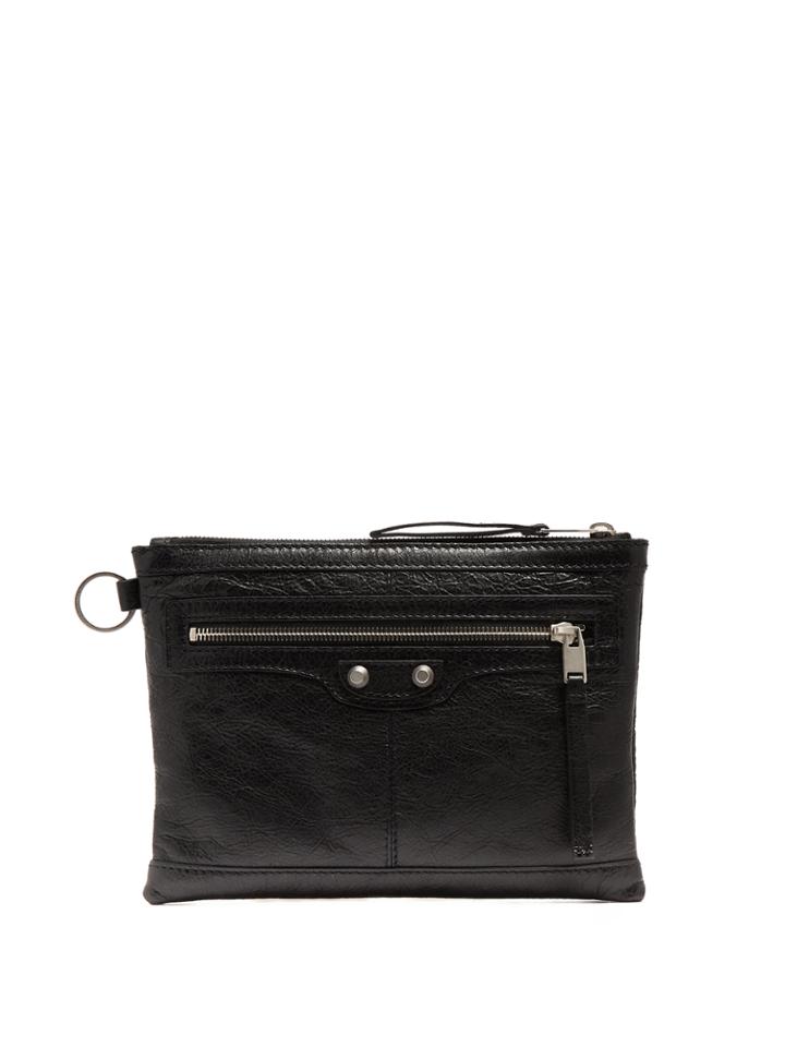 Balenciaga Clip S Leather Pouch