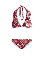 Matchesfashion.com La Doublej - Palazzo Rosso Print Bikini - Womens - Red Multi