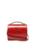 Matchesfashion.com Hunting Season - Gigi Lizard Leather Cross Body Bag - Womens - Dark Red