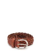 Matchesfashion.com Giuliva Heritage Collection - The Braided Leather Belt - Womens - Brown